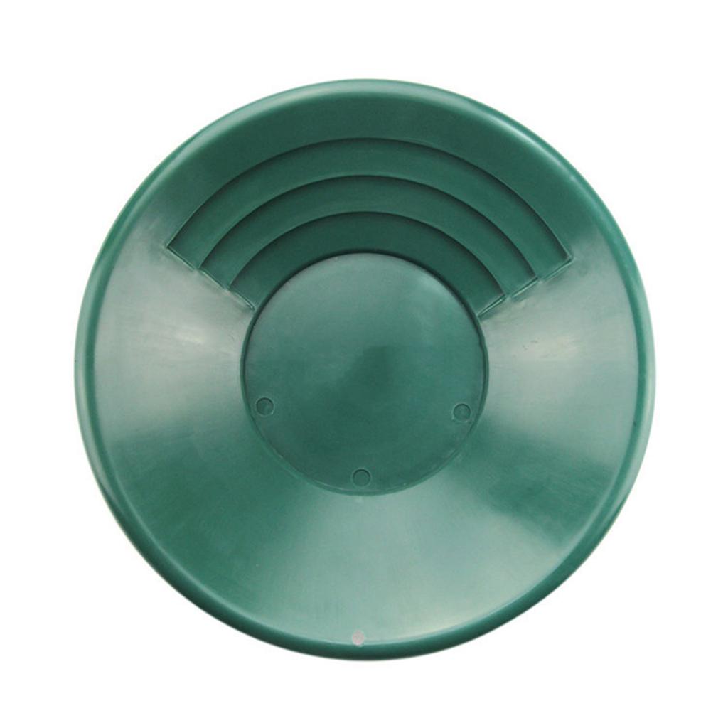 3Pcs Gold Washing Pan Set Plastic Gold Pan Hand Operated Gold Mining Tools Green Gold Pan for Prospecting Panning Mining