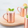 400 мл 100% Медь Кружка для Moscow Mule Коктейльный Бокал для Вина Чеканная Медная Кружка для Пива Кружка для Кофе Кружка для Молока Барная Кружка Посуда Долговечная