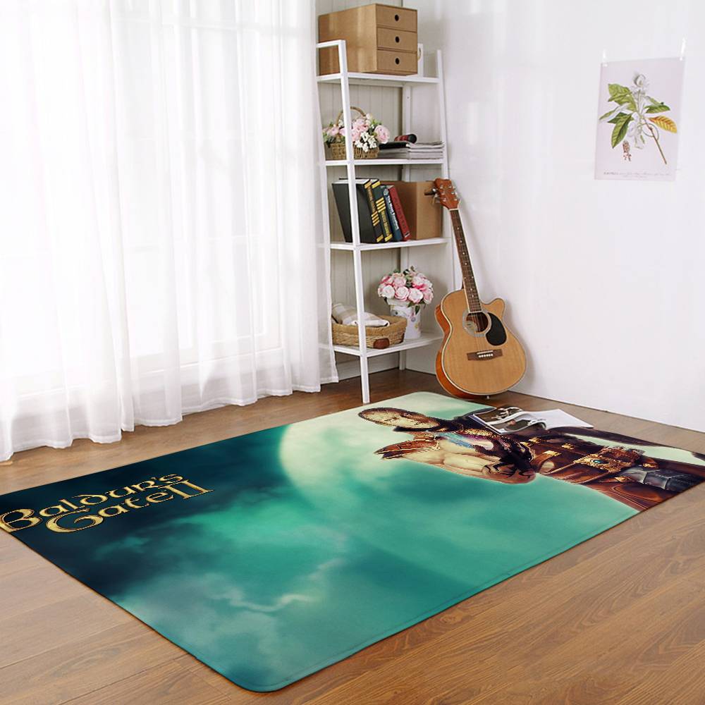Table Mat Game B-Baldur's Gate Floor Mats Home Laundry Rug Carpet For Living Room Decor Lounge Area Foot Mat Entrance Doormat