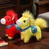 Horse Plush Doll for 2026 Year of The Horse Auspicious Blessings Good Luck Symbol Doll New Year Blessings Decoration
