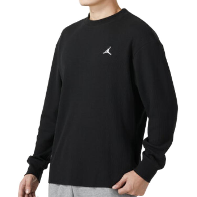 Nike Однотонный свободный крой с круглым вырезом, мужские топы, черный FD7462-010