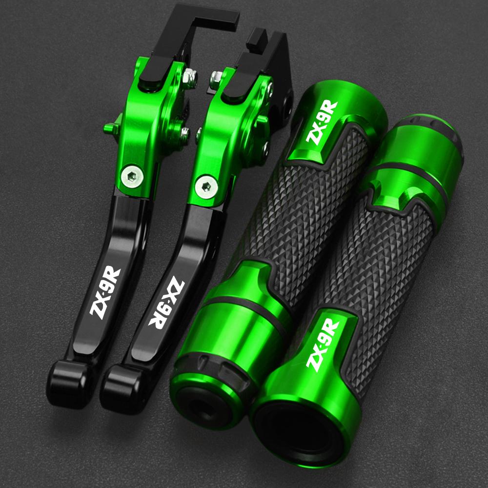 For KAWASAKI ZX9R ZX 9R ZX-9R 2000 2001 2002 2003 Motorcycle Folding Brake Clutch Levers & Handlebar grips Hand bar Accessories