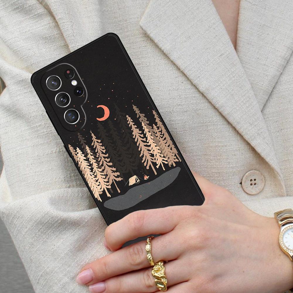 Nature Camping Art Cell Phone Case for Samsung Galaxy S26 Ultra S25 S24 S23 S22 S21 S20 Note10 Cover