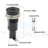 5PCS SCI R3-11 Panel Mount Chassis Fuse Holder For 5X20MM Glass Fuses 10A 250V 5*20 Holder Fuses Fuse Holders1