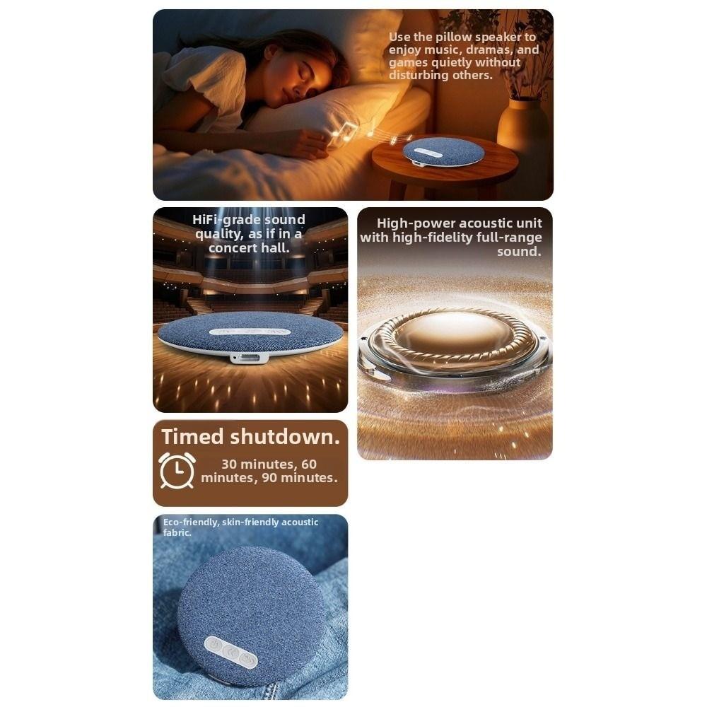 HiFi Stereo Sound White Noise Machine Bluetooth 6.0 Wireless Sleeping Speaker Nature Sound