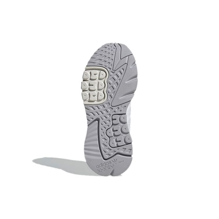 Adidas Оригинальные Nite Jogger Ретро Повседневная Носка Прочные Нескользящие Низкие Кроссовки для Лайфстайла Женские Кроссовки Белый Серый Фиолетовый H01728