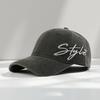 New Street Wind Side Letter Embroidery Baseball Cap Female Versatile Cap Male Couple Trendy Brand