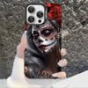 Чехол для телефона Catrina Красивая Девушка Роза Череп для IPhone 16 15 14 13 12 11 Pro Max X XR XSMAX 8 Plus Матовый Ударопрочный Задний Чехол