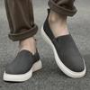 Luxury Men's Leather Shoes Comfy White Sole Casual Shoes Comfortable Soft Sole Handmade Designer for Men Sand Gray Men's Shoes