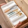 Expandable Cutlery Storage Tray Adjustable Organiser Office Drawer Organiser Compartment Flatware Storage Divider