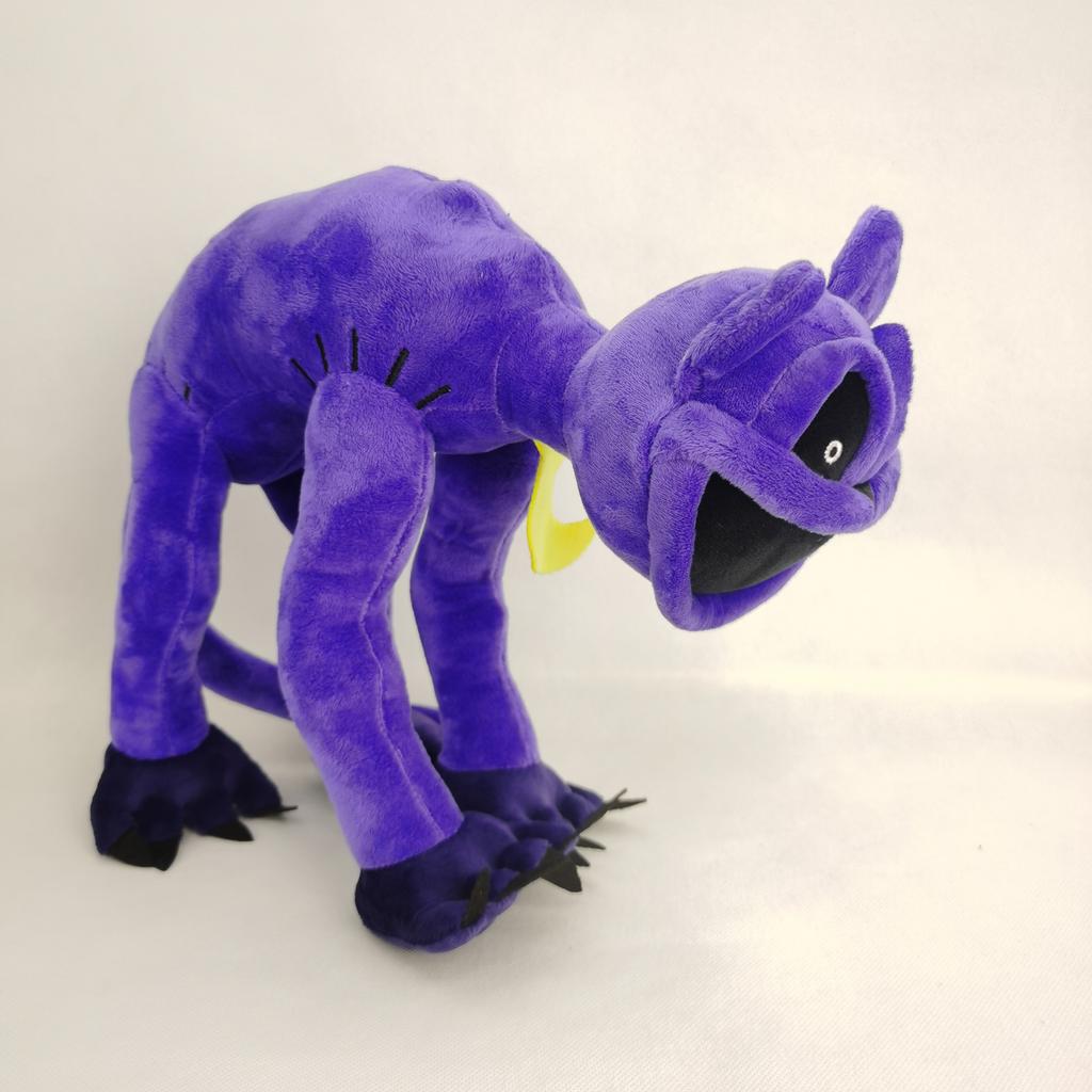 Страшный фиолетовый кот монстр улыбка животное большой фиолетовый кот плюшевая игрушка