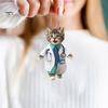 Hoodie Skull Acrylic Hanging Decoration Home Indoor Christmas Tree Car Rearview Mirror 2D Flat Dog Cat Hanging Ornament Cartoon Animal Pendant