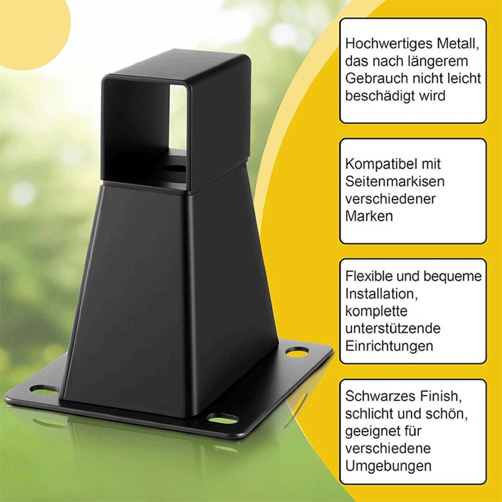 Awning Wall Mounted Support with Screws Expansion Metal Support Replace Parts for Awning Outdoor Patio Canopy Sha