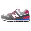 New Balance Nb 574 Retro Comfortable Mesh Fabric Low Top Running Shoes Women Sneaker Gray Blue Red WL574CPW
