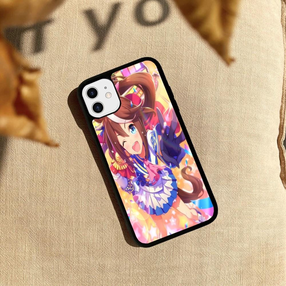 Чехол для телефона с аниме Uma Musume Pretty Derby Токай Тейо, силиконовый PC+TPU, для iPhone 11 12 13 14 15 16 Plus Pro Max