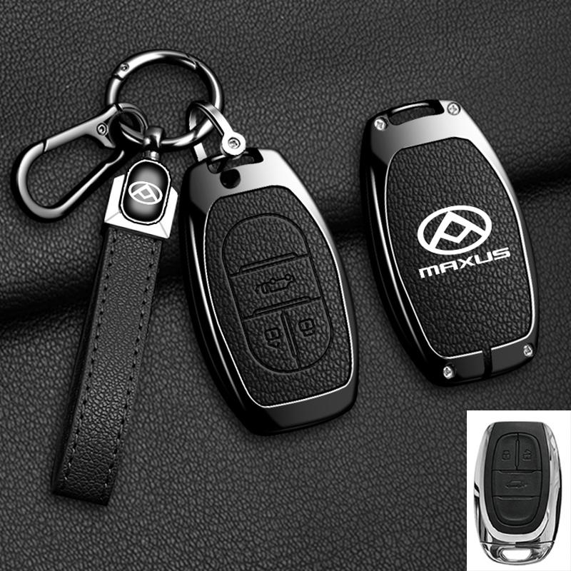 Zinc Alloy Leather Car Key Case Cover For Maxus G50 Plus D60 G10 G20 RV V90 T60 T70 EUNIQ5 Auto Key Shell Keychain Accessories