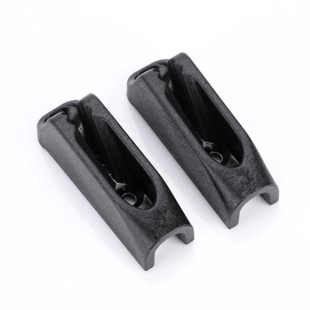 1 пара прочных черных пластиковых пряжек для палубного троса для байдарок, каноэ, гребных лодок