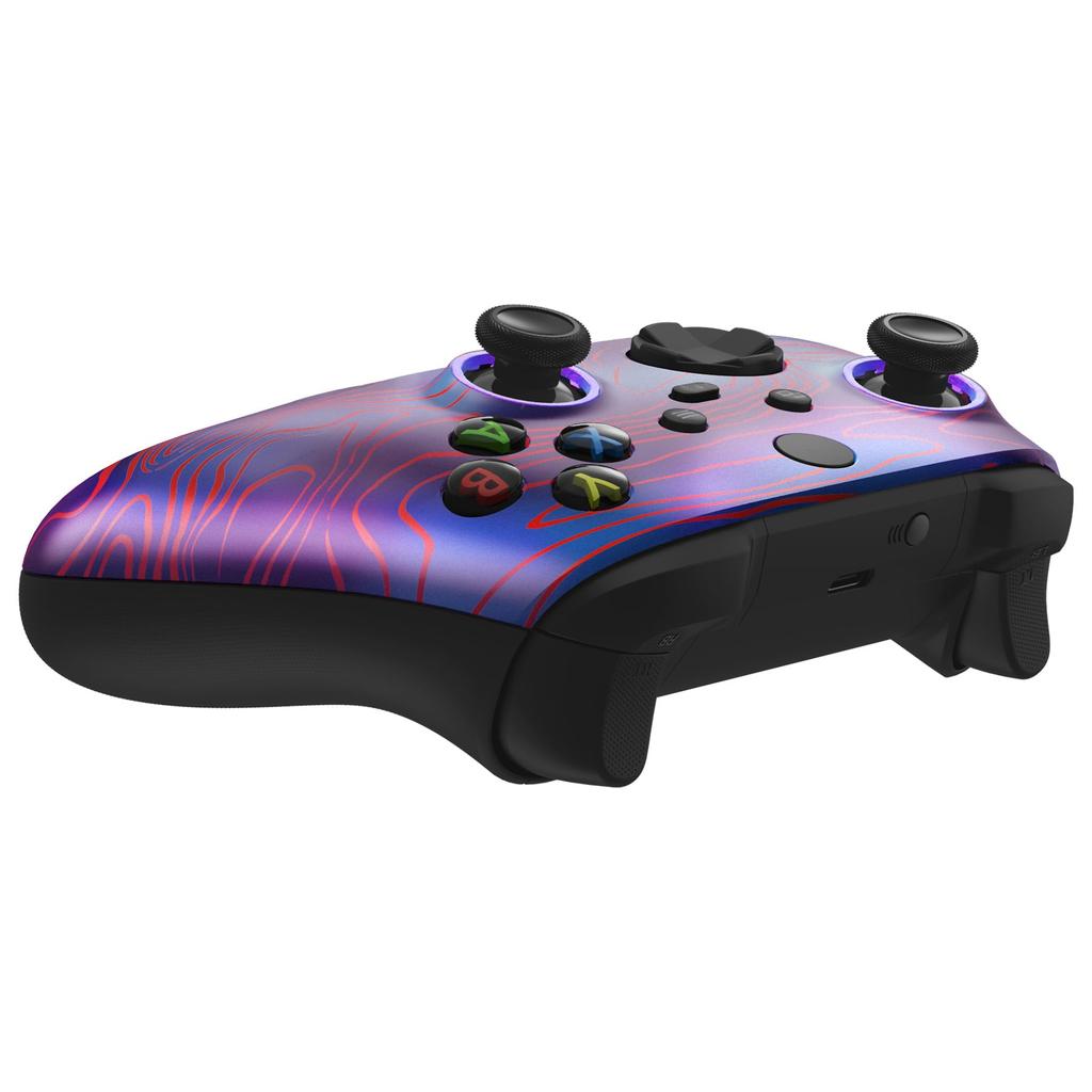 EXtremeRate Сменная лицевая панель с версией ASR, Пользовательская передняя крышка-накладка для Xbox Core и Xbox Series X S Ring, и [Дамаск]