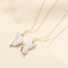 Fashion Korean Butterfly Pendant Vintage Charm Chain Pendant Necklaces Women Wedding Party Jewelry Accessories