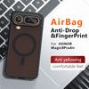 Чехол-бампер Air для Honor Magic 8 Pro, Магнитный, Матовый, Матовый полупрозрачный, С воздушной подушкой, Ударопрочный, Не желтеющий, Защита от отпечатков пальцев