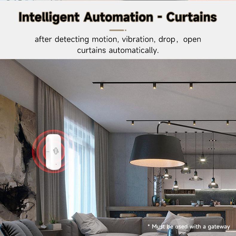 Tuya Smart Life Датчик вибрации ZigBee WiFi Tuya Сенсор Монитор Управление через приложение Защита безопасности Zigbee Датчик Движение Удар Тревога