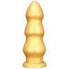 Золотой силиконовый гигантский дилдо с присоской, анальная пробка, секс-игрушка для фистинга, ремешок на пенисе, реалистичный член, БДСМ, подходит для обоих