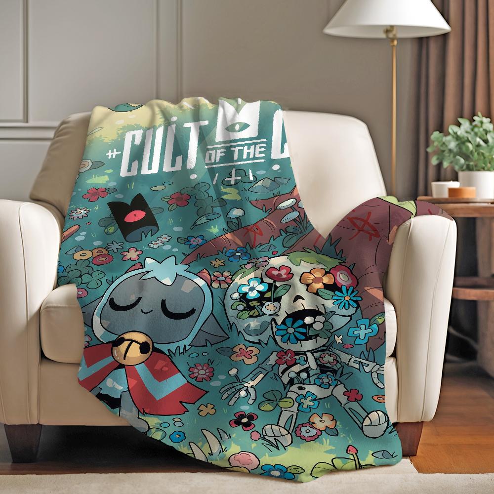 Game Cult Of The Lamb Blanket Soft and Skin Friendly For Couch Bed Napping Bedspread All Seasons Comforter
