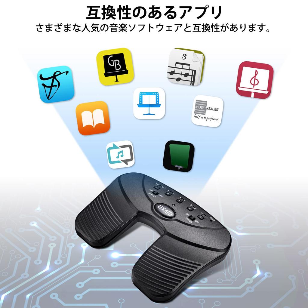 Педаль для перелистывания страниц Ножной переключатель Беспроводной Bluetooth Перелистывание страниц Ноты Перелистывание страниц Ножной переключатель USB Перелистывание страниц Контроллер Hands-free