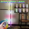 RGB LED Corner Floor Lamp Smart APP Remote Control Modern Floor Light Atmospheric Warm Standing Light Home Decoration Table Lamp