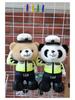 Xiaohongshu Hot-Selling Teddy Bear: Police Officer Panda Motorcycle Ornament