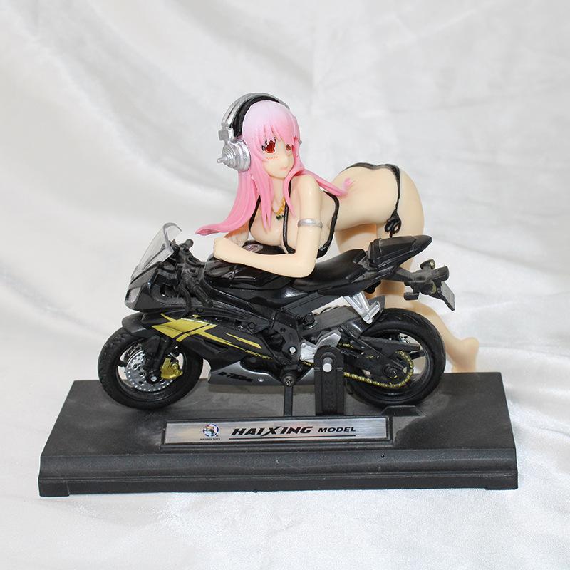 Аниме сексуальная девушка Sonico Рисунок Игрушки Прессованная лапша быстрого приготовления Украшение торта Кукла Декор автомобиля