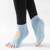 Носки для йоги Five Toes, женские носки для занятий балетом и пилатесом с открытой спиной, дышащие, профессиональные, нескользящие, носки для танцев и спорта