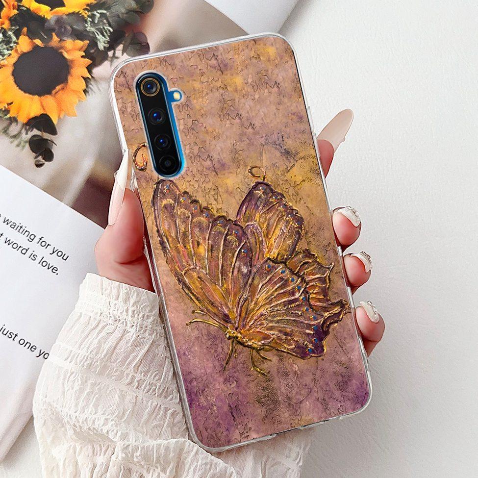 6.6" For Realme 6Pro RMX2061 RMX2063 Back Cover For Realme 6 Pro Case Clear Luxury Fashion Cute Cat Cool Funny Soft TPU Bumper