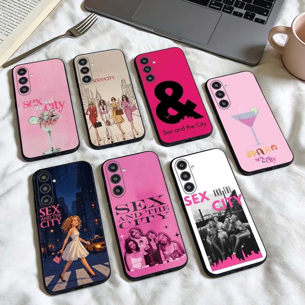 Sex And The City phone Case For Samsung Galaxy A73,A72,A71,A70,A53,A52,A51,Others Soft Black Shell