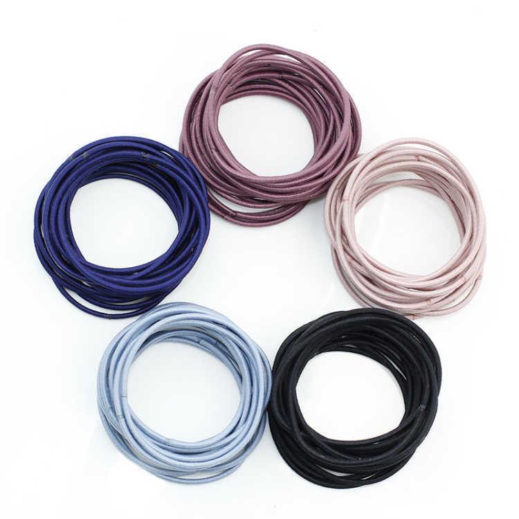 Корейская тонкая эластичная черная резинка для волос для девочек