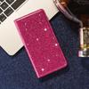 Wallet Bling Glitter Magnetic Flip Suction Leather Case For iPhone Samsung Xiaomi Redmi