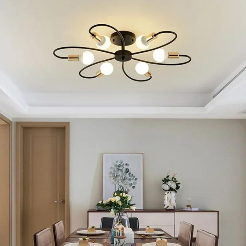 Светодиодная люстра в стиле минимализма в скандинавском стиле, люстра для спальни, освещение гостиной, люстра для дома, украшение комнаты, осветительные приборы