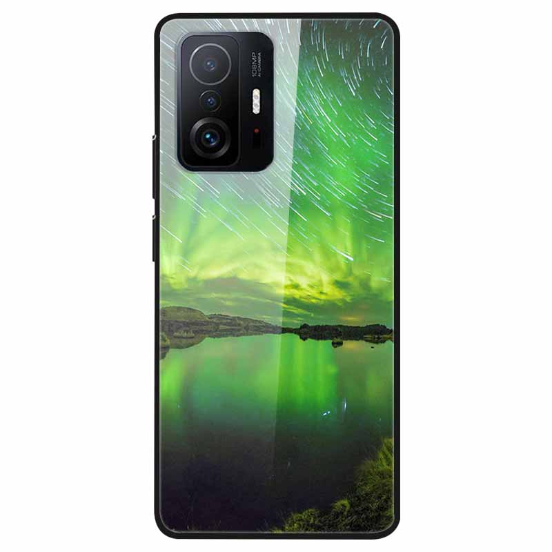 Для Xiaomi 11T Закаленное Стекло Чехол Мягкий Бампер Жесткий Funda Для Xiaomi mi 11T Pro Чехол для Телефона 11 T 11T Pro 11TPro Задняя Крышка Корпуса