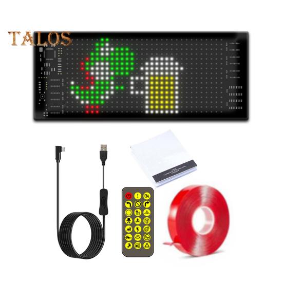 Прокручивающийся светодиодный дисплей, программируемый гибкий для матричной панели, интеллектуальное управление с помощью приложения, пользовательский текст, анимация узора, цифровые вывески, огни для автомобиля