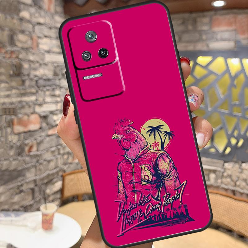 Игровой чехол Hotline Miami для Xiaomi 15 Ultra 13 14 11T 12T 13T 14T Pro POCO X7 X3 X5 X6 Pro M6 F5 F6 Pro