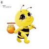 Puntos Waterproof DIY Tank Decal Removable Adhesive Sticker Bee Pattern Decor