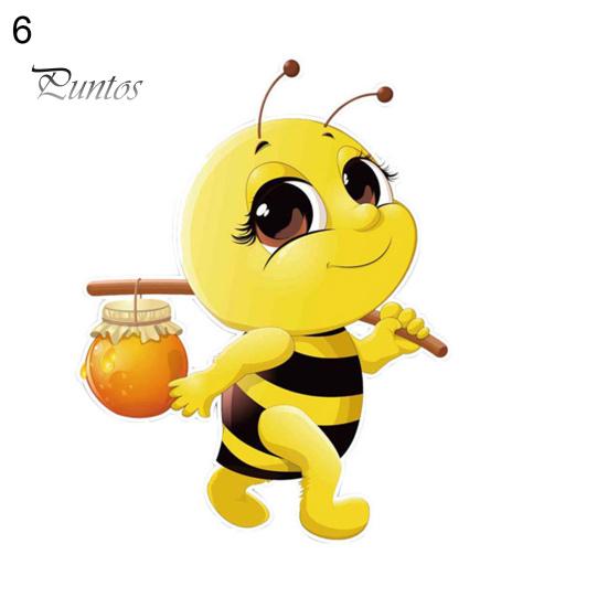 Puntos Waterproof DIY Tank Decal Removable Adhesive Sticker Bee Pattern Decor