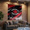 Custom Name Raptors basketball Logo Tapestry Room Decoration Wall Hanging for Living Room Bedroom, dormitory, Birthday and Christmas gifts