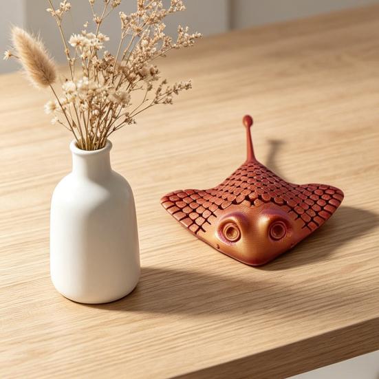 3D-печатная скат-манта, игрушка-антистресс, шарнирная фигурка ската-манты, гибкая фигурка морского животного, украшение для стола для дома и офиса