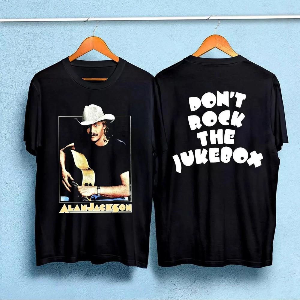 ALAN JACKSON Tour 1991 TShirt Don#039;t Rock The Jukebox SN82 Unisex T-Shirt