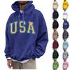 Men's Loose Printed Hooded Sweatshirt Men's Casual Fashion Sports Sweatshirt