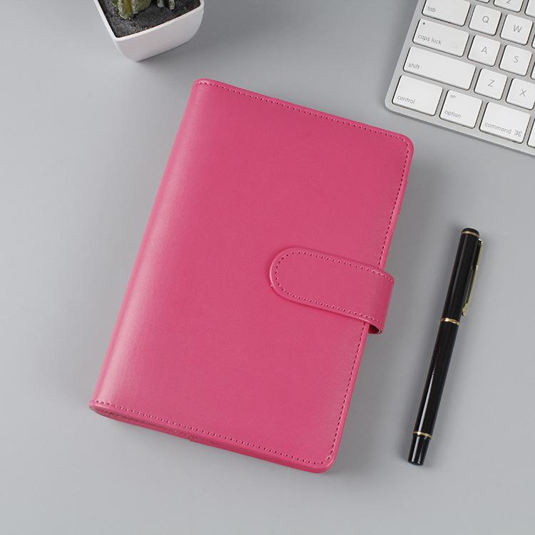 A6/A5 Macaroon 18 Colors PU Leather DIY Binder Pocards Collect Book Diary Agenda Planner Bullet Cover Album Stationery