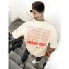 Thank You For Nothing Letter Graphic Print Man T-Shirts High Quality Tee Clothes Summer Hip Hop Tshirt O-Neck Soft Cotton Tops