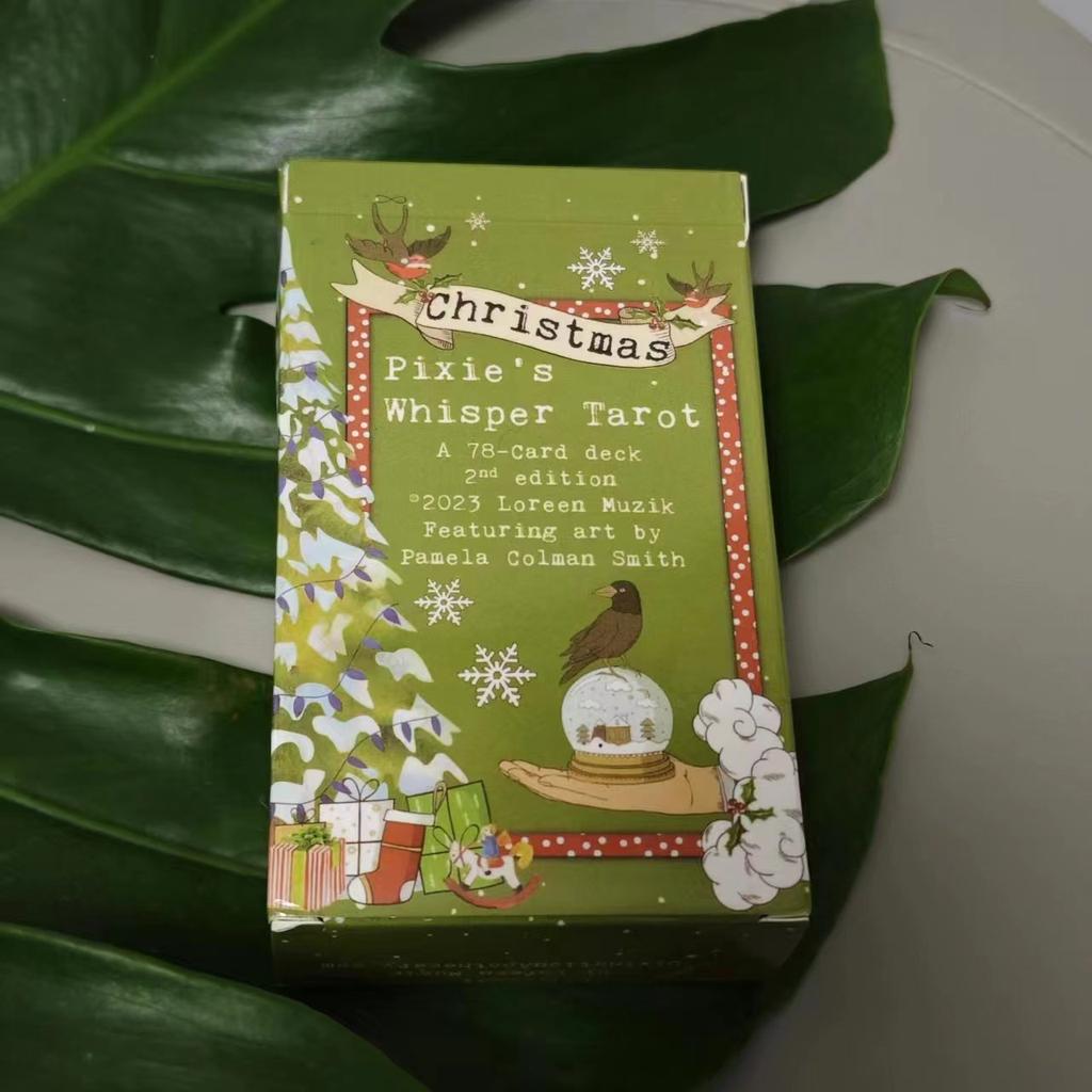 12*7cm Pixie's Whisper Tarot Deck Christmas Edition Limited Release, 78 Tarot Cards with 10+ Different Types of Card Back