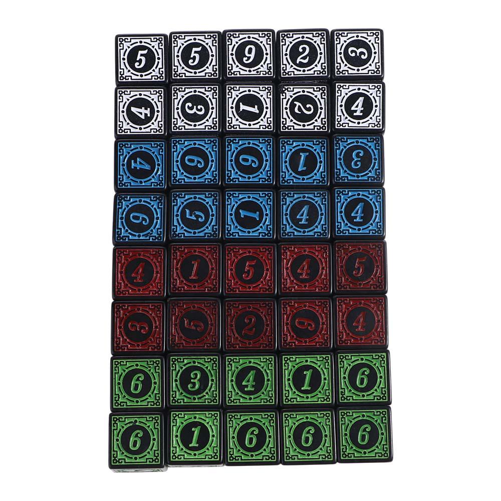 10pcs Table game Role Playing Game Acrylic Polyhedral Dices Multi Sided
